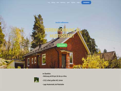 WordPress Website für mehrere Ferienwohnungen