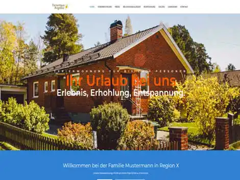 Ferienwohnung Website für vielen Immobilien passend