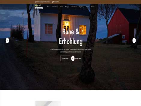 oderne WordPress Website-Vorlage für Ferienwohnung