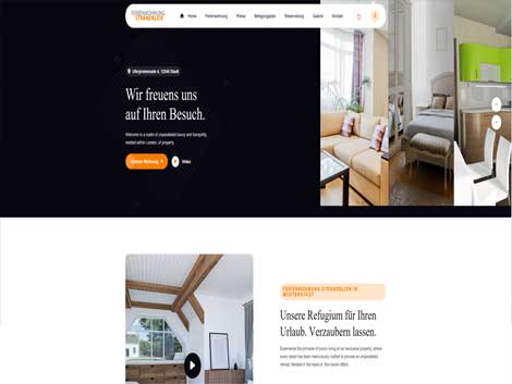 Homepage Ferienwohnung Demo