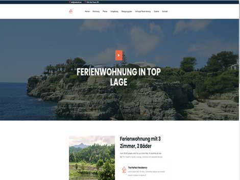 Website Ferienwohnung Demo