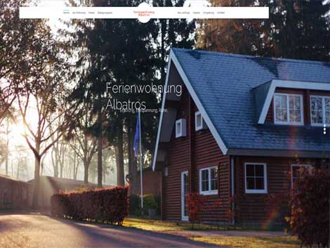 Website-Vorlage für Ferienwohnung mit Bildergalerie