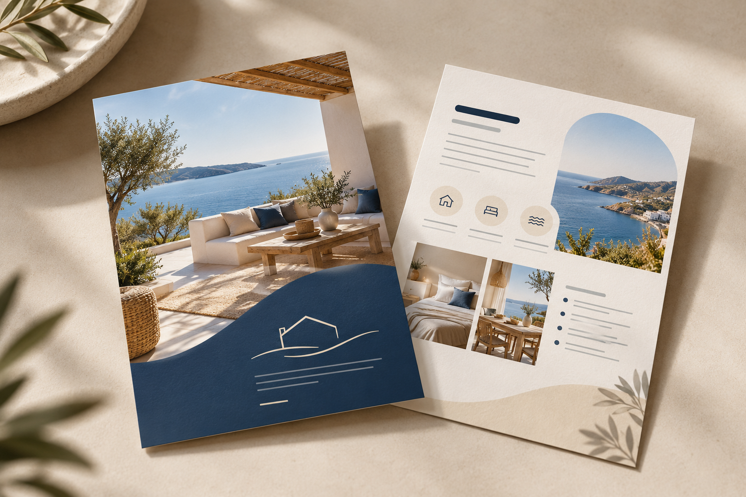 A6-Flyer, Vorder- und Rückseite als Produkt-Mock-up